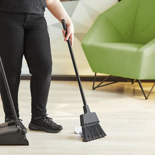 8 5/8" Lobby Broom with 30" Metal Handle