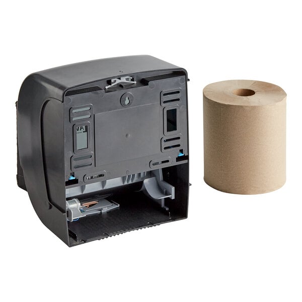 Translucent Black Automatic Paper Towel Dispenser with Motion Sensor amd 6 Paper Towel Rolls