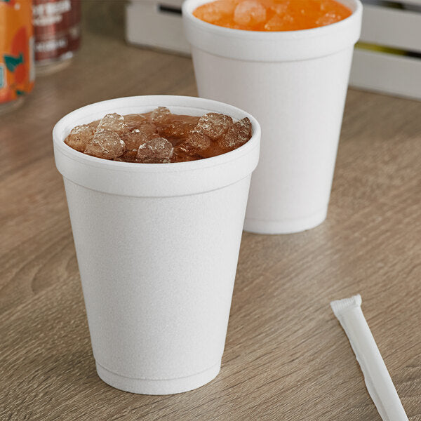 10 oz. White Customizable Foam Cup