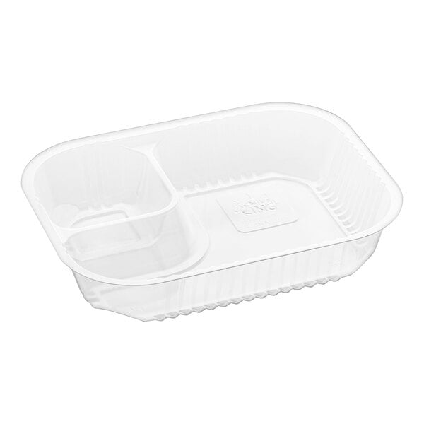 Large Two Compartment Plastic Nacho Tray