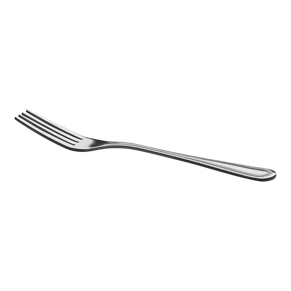 7 1/2" 18/0 Stainless Steel Medium Weight Dinner Fork - 12/Case