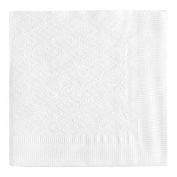 White 1/4 Fold 2-Ply Dinner Napkin 16" x 16"