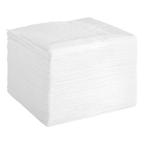 White 1/4 Fold 2-Ply Dinner Napkin 16" x 16"