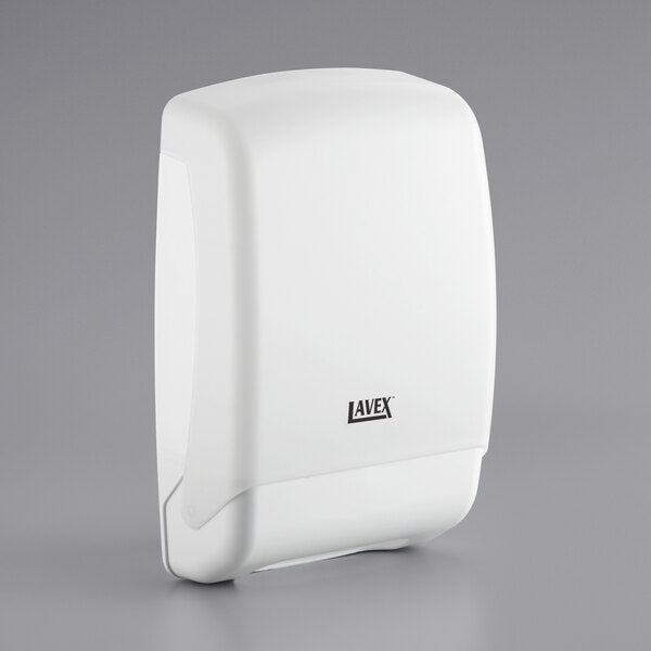 Translucent White Multifold Plastic Paper Towel Dispenser