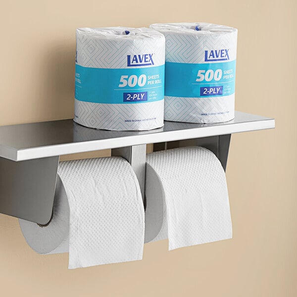 Individually-Wrapped 2-Ply Standard Toilet Paper, 500 Sheets / Roll - 96/Case