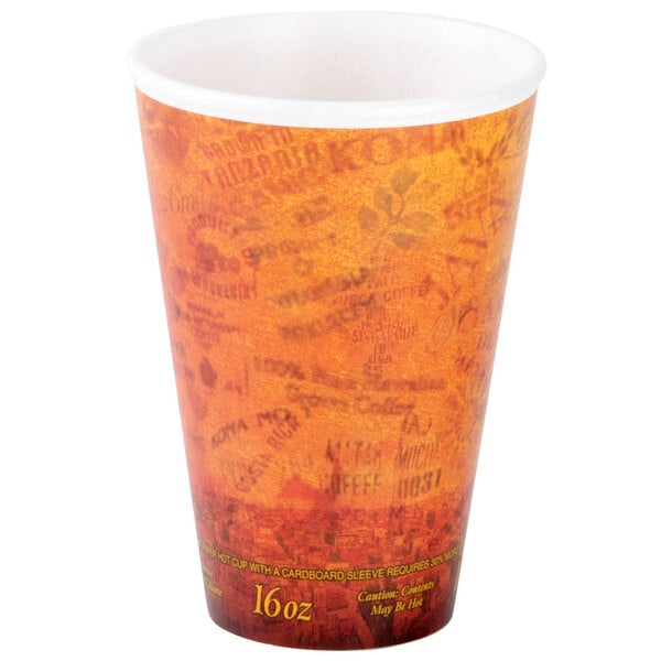 16 oz. Fusion Escape Customizable Foam Hot Cup