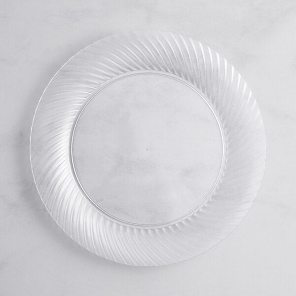 Wave 10" Clear Plastic Plate