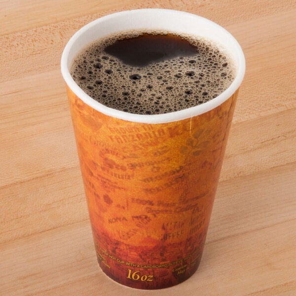 16 oz. Fusion Escape Customizable Foam Hot Cup