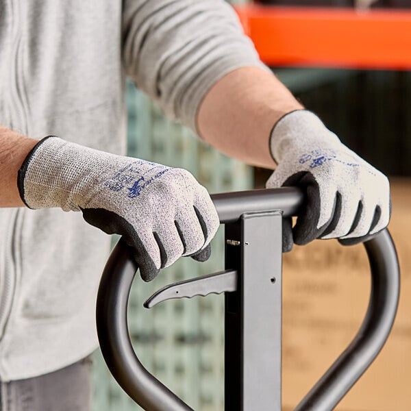 Level A3 HDPE Gloves with HCT Microfoam Nitrile Palm Coating