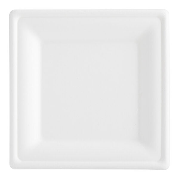 Compostable Sugarcane / Bagasse 8" x 8" Square Plate