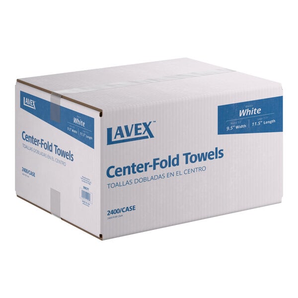 White C-Fold Standard Weight Towel - 2400/Case