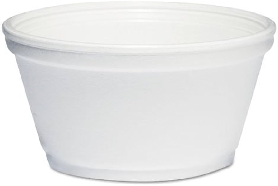 8 oz. Insulated White Customizable Foam Container