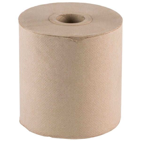 Natural Kraft Hardwound Paper Towel, 600 Feet / Roll - 12/Case