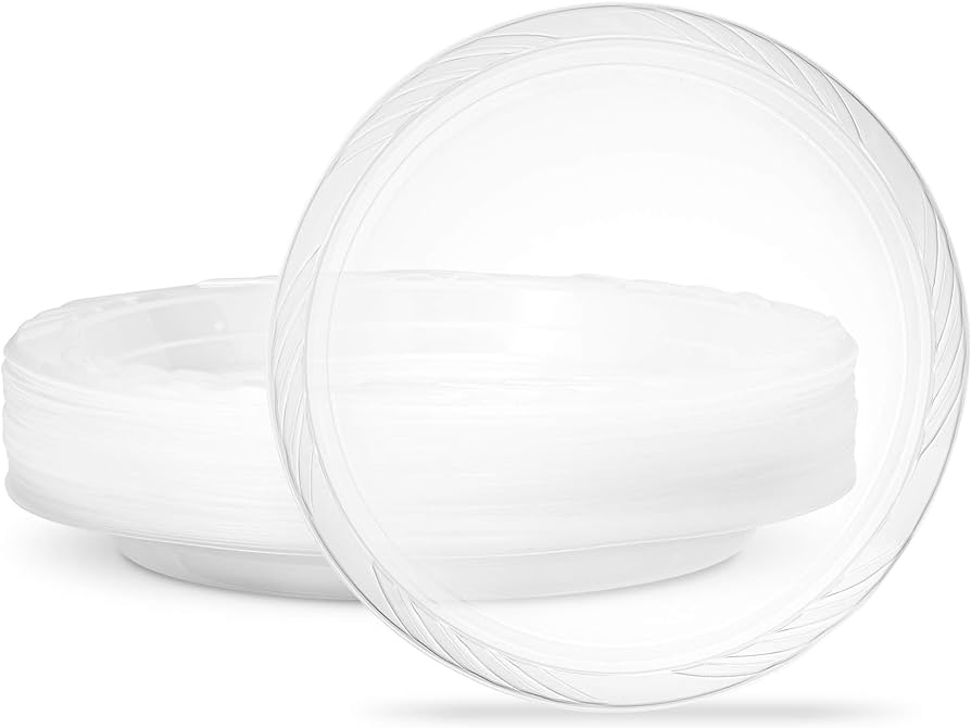 Crystal 9" Clear Plastic Plate