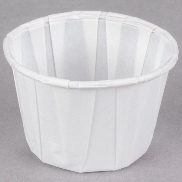 2 oz. White Paper Souffle / Portion Cup