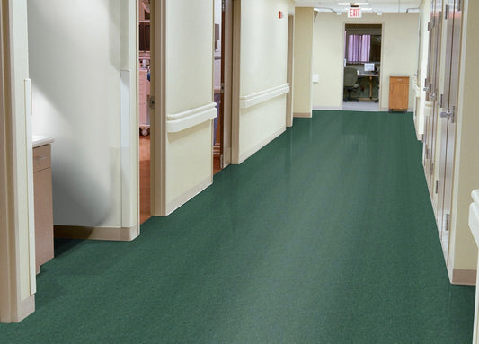 Commercial Glue Down Vinyl - Basil Green
