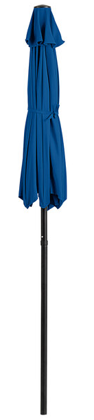 7 1/2' Royal Blue Push Lift Steel Umbrella