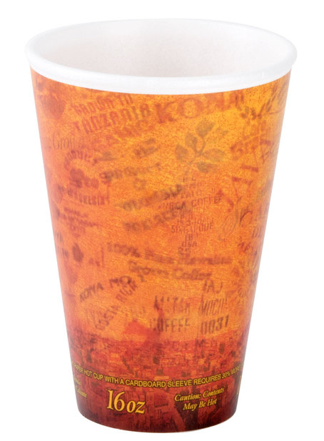 16 oz. Fusion Escape Customizable Foam Hot Cup