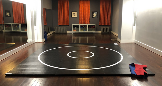 12' X 12' X 1.58" ULTRA SHOCK ROLL-UP WRESTLING MAT
