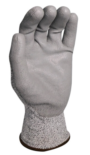 Level A2 HDPE Gloves with Gray Polyurethane Palm Coating