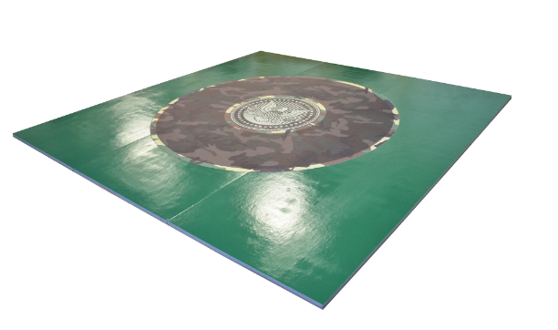 CUSTOM PRINTED 12' X 12' ROLL UP LIGHT WEIGHT WRESTLING MAT