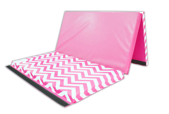 CHEVRON 4' X 6' X 2" INTERMEDIATE LEVEL FOLDING GYMNASTICS MAT